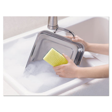 Heavy-Duty Scrub Sponge, 4.5 X 2.7, 0.6" Thick, Yellow/green, 3/pack