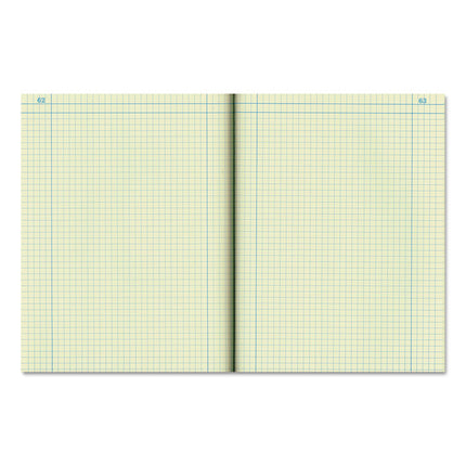 Computation Notebook, Quadrille Rule (4 sq/in), Brown Cover, (75) 11.75 x 9.25 Sheets