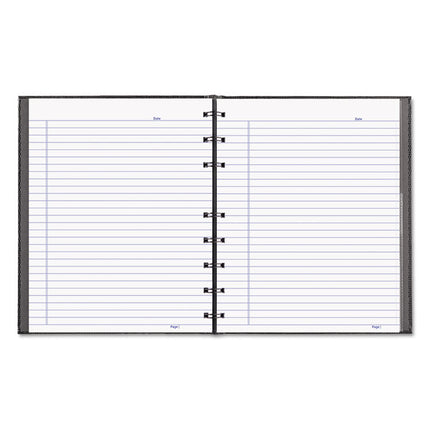 NotePro Notebook, 1-Subject, Narrow Rule, Black Cover, (75) 9.25 x 7.25 Sheets