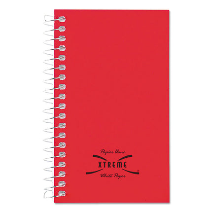 Paper Blanc Xtreme White Wirebound Memo Books, Narrow Rule, Randomly Assorted Cover Color, (60) 5 x 3 Sheets
