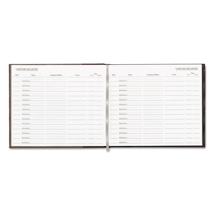 Hardcover Visitor Register Book, Burgundy Cover, 9.78 X 8.5 Sheets, 128 Sheets/book