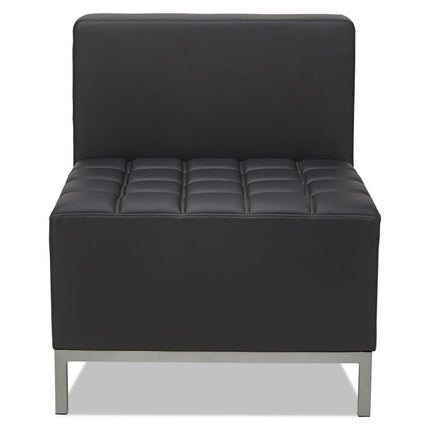 Alera QUB Series Armless L Sectional, Center Seat, 26.38" x 26.38" x 30.5", Black