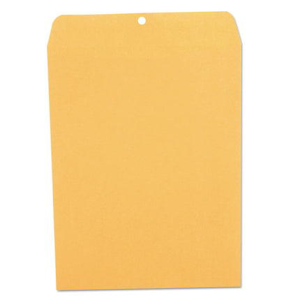 Kraft Clasp Envelope, 28 lb Bond Weight Kraft, #97, Square Flap, Clasp/Gummed Closure, 10 x 13, Brown Kraft, 100/Box