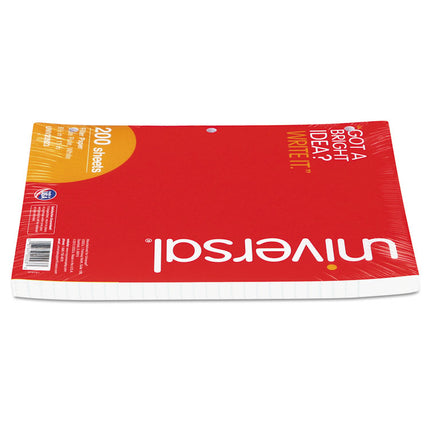 Filler Paper, 3-Hole, 8.5 X 11, Wide/legal Rule, 200/pack