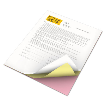 Vitality Multipurpose Carbonless 3-Part Paper, 8.5 x 11, Pink/Canary/White, 5,010/Carton