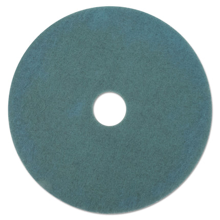 Ultra High-Speed Floor Burnishing Pads 3100, 27.25" Diameter, Aqua, 5/carton