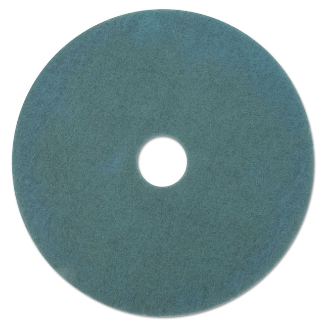 Ultra High-Speed Floor Burnishing Pads 3100, 27.25" Diameter, Aqua, 5/carton