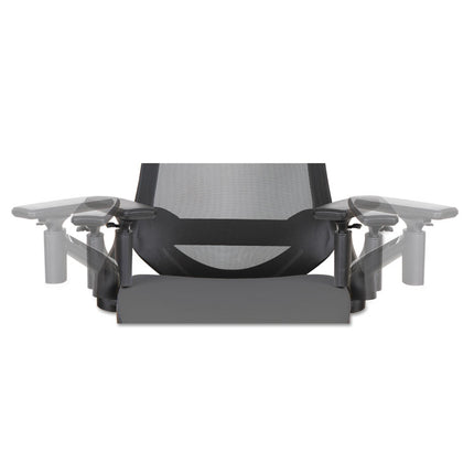 Alera Eb-W Series Pivot Arm Multifunction Mesh Chair, Supports 275 Lb, 18.62" To 22.32" Seat, Black Seat/back, Aluminum Base