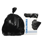 Linear Low-Density Can Liners, 30 Gal, 0.5 Mil, 30" X 36", Black, 250/carton