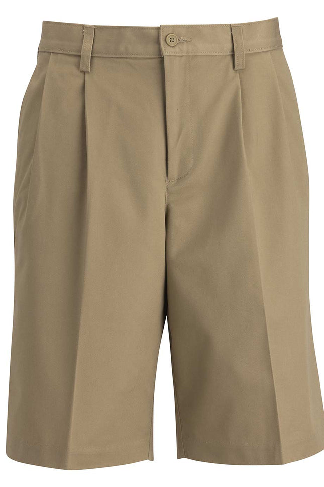 EDWARDS MENS UTILITY CHINO PLEATED FRONT SHORT