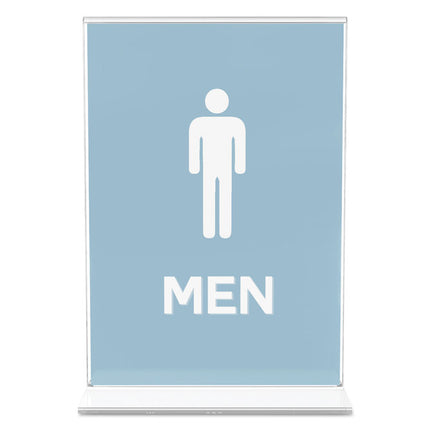 Classic Image Double-Sided Sign Holder, 5 X 7 Insert, Clear