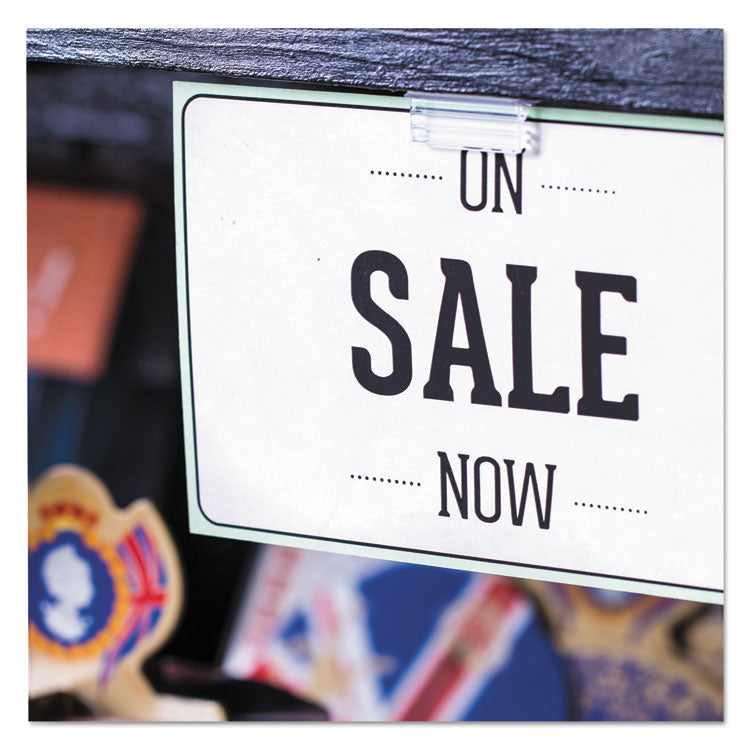 Clips Grips Tags SuperGrip Display Holder, 1 x 0.5 x 0.5, Clear, 50/Pack