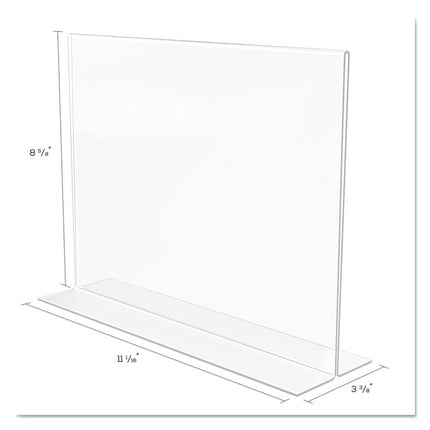 Classic Image Double-Sided Sign Holder, 11 x 8.5 Insert, Clear
