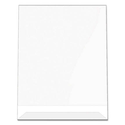 Classic Image Slanted Sign Holder, Portrait, 8.5 x 11 Insert, Clear