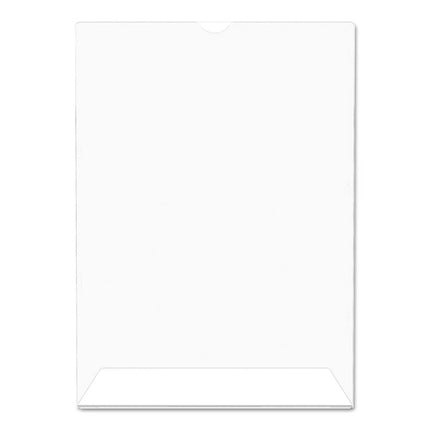 Superior Image Slanted Sign Holder, Portrait, 5 X 7 Insert, Clear