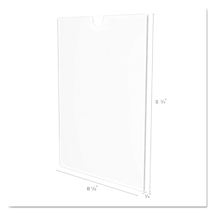 Superior Image Cubicle Sign Holder, 8.5 x 11 Insert, Clear