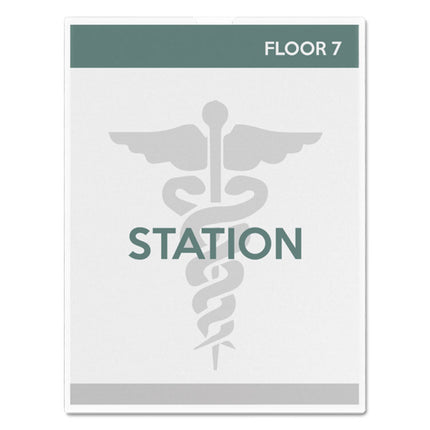 Superior Image Cubicle Sign Holder, 8.5 x 11 Insert, Clear