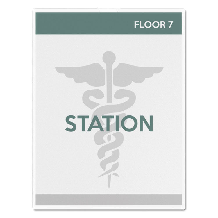 Superior Image Cubicle Sign Holder, 8.5 x 11 Insert, Clear