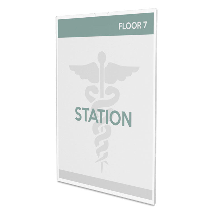 Superior Image Cubicle Sign Holder, 8.5 x 11 Insert, Clear