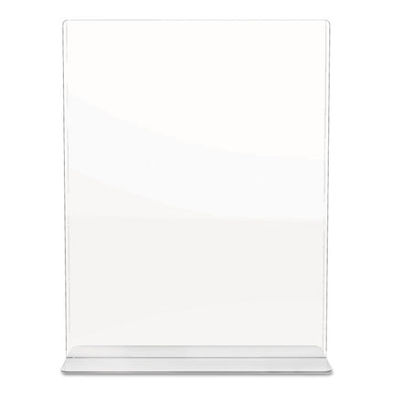 Superior Image Double Sided Sign Holder, 8.5 x 11 Insert, Clear