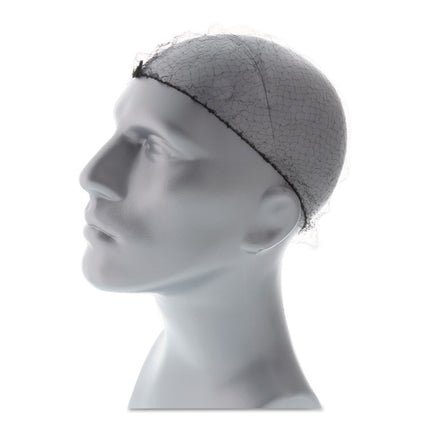 Lightweight Latex-Free Hairnets, Nylon, 28", Black, 144/Box, 20 Boxes/Carton