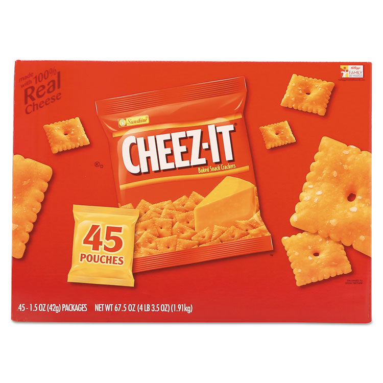 Cheez-It Crackers, Original, 1.5 Oz Pack, 45 Packs/carton