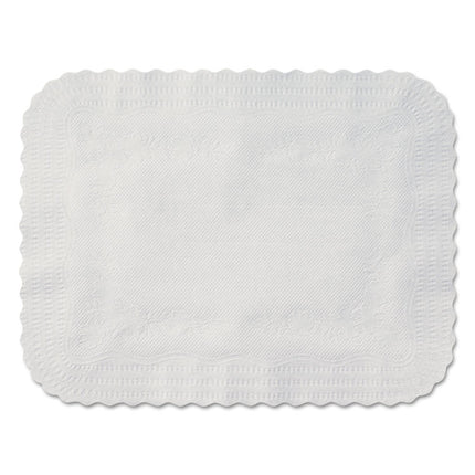 Scalloped Edge Traymat, Bond Paper, White, 19.13 X 14, 1,000/carton
