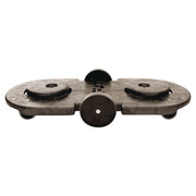 BRUTE Tandem Dolly, Two-Container, 300 lb Capacity, 20.25w x 45d x 8h, Black
