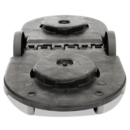 BRUTE Tandem Dolly, Two-Container, 300 lb Capacity, 20.25w x 45d x 8h, Black