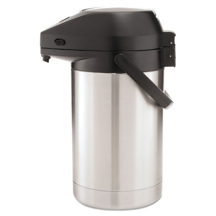 2.5 Liter Lever Action Airpot, Stainless Steel/Black