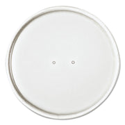 Paper Lids for Food Containers, For 16 oz Containers, Vented, 3.9" Diameter x 0.9" h, White, 25/Bag, 20 Bags/Carton