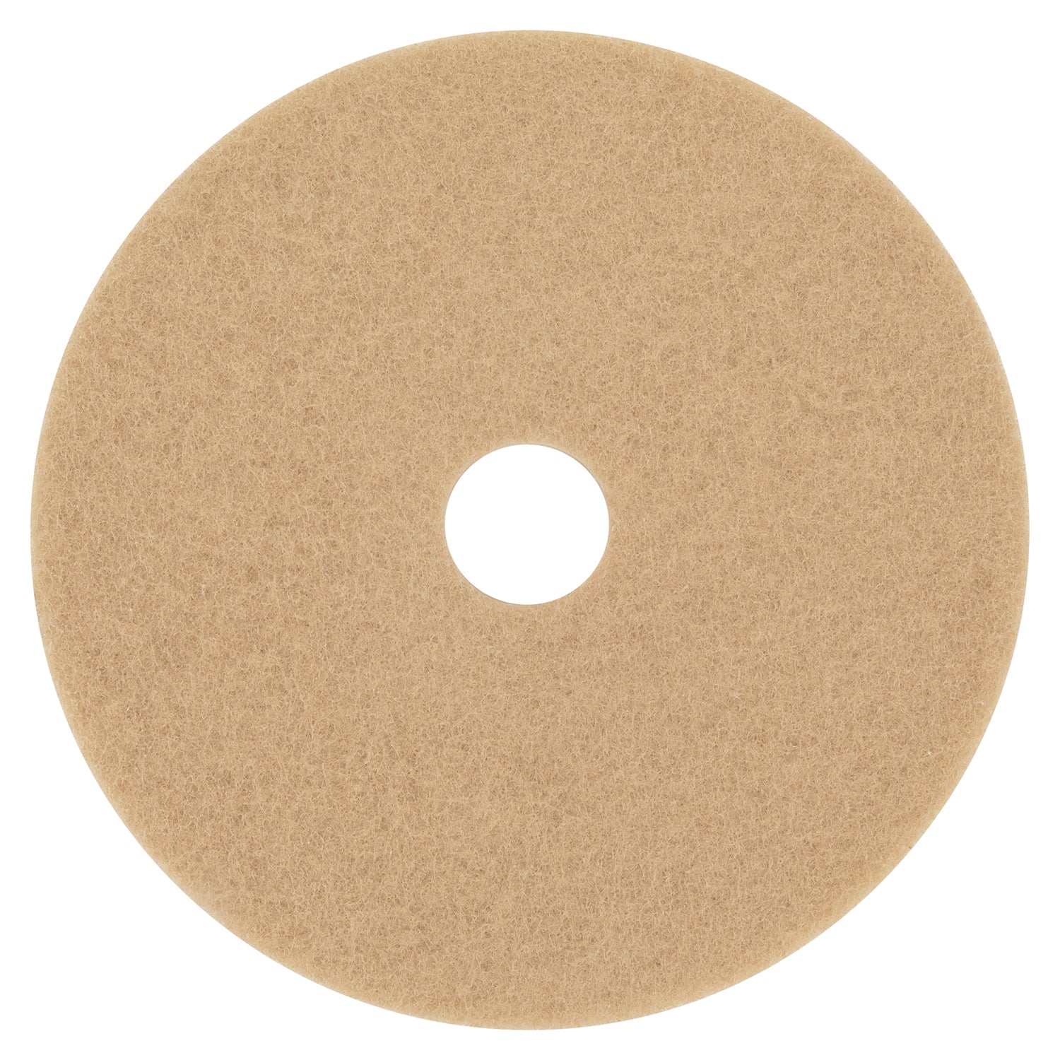 Ultra High-Speed Floor Burnishing Pads 3400, 20" Diameter, Tan, 5/carton