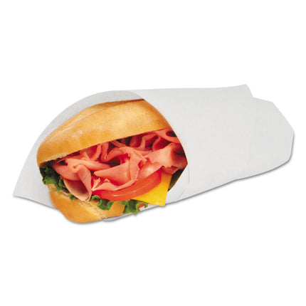 Grease-Resistant Paper Wraps And Liners, 12 X 12, White, 1,000/box, 5 Boxes/carton