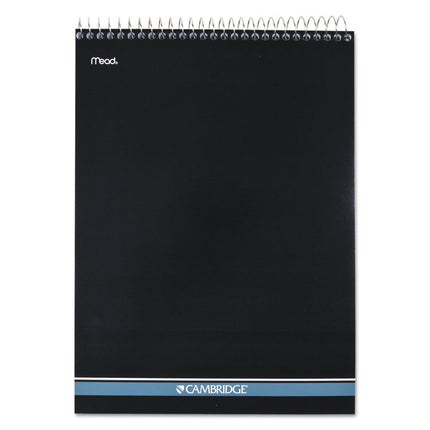 Stiff-Back Wire Bound Notepad, Medium/college Rule, Navy Cover, 70 White 8.5 X 11.5 Sheets