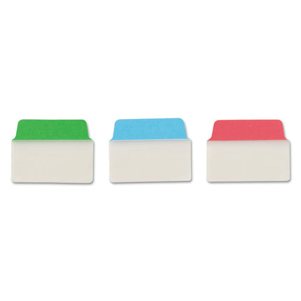 Ultra Tabs Repositionable Tabs, Standard: 2" x 1.5", 1/5-Cut, Assorted Colors (Blue, Green and Red), 48/Pack