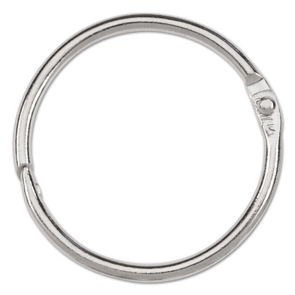Metal Book Rings, 1.5" Diameter, 100/Box