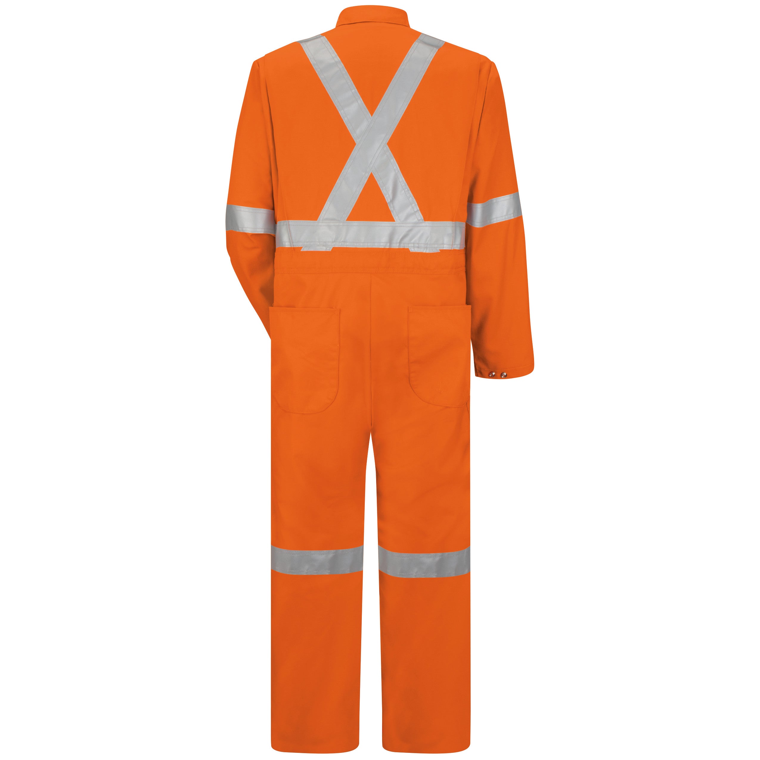 Red Kap® Hi-Visibility Zip-Front Coverall With CSA Compliant Reflective Trim / CT5SOR