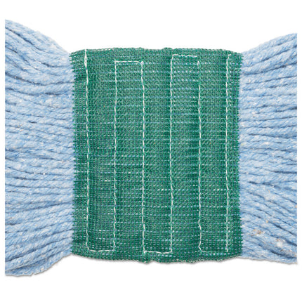 Super Loop Wet Mop Head, Cotton/synthetic Fiber, 5" Headband, Medium Size, Blue, 12/carton