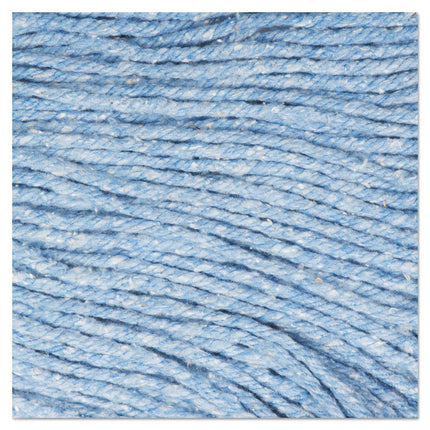 Super Loop Wet Mop Head, Cotton/synthetic Fiber, 5" Headband, Large Size, Blue