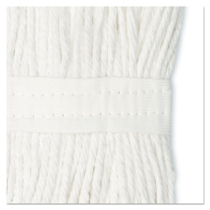 Cut-End Wet Mop Head, Cotton, No. 20, White