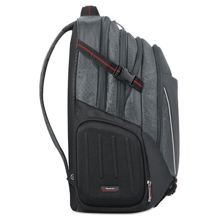 Active Laptop Backpack, Fits Devices Up to 17.3", Polyester, 12.5 x 6.5 x 19, Black
