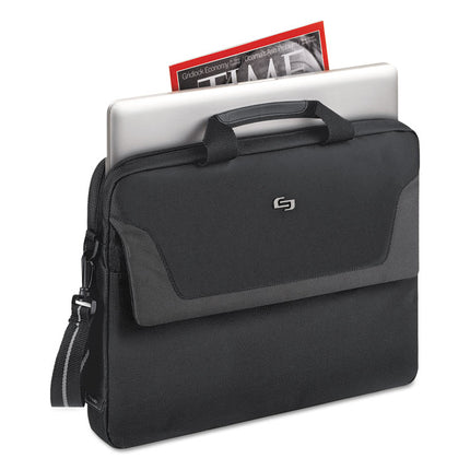 Pro Slim Brief, Fits Devices Up to 16", Polyester, 15.5 x 2 x 11.5, Black