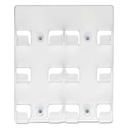 6-Pocket Business Card Holder, Holds 480 Cards, 8.5 X 1.63 X 9.75, Plastic, Clear