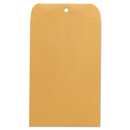 Kraft Clasp Envelope, #63, Square Flap, Clasp/gummed Closure, 6.5 X 9.5, Brown Kraft, 100/box