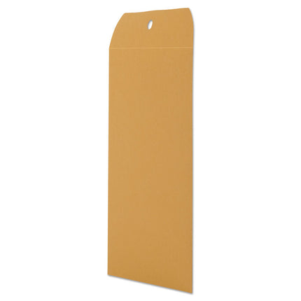 Kraft Clasp Envelope, #55, Square Flap, Clasp/Gummed Closure, 6 x 9, Brown Kraft, 100/Box