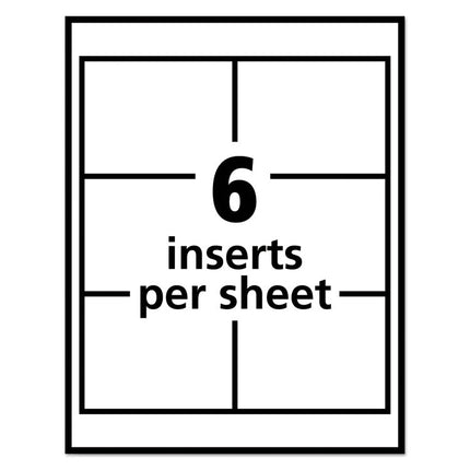 Pin-Style Badge Holder With Laser/inkjet Insert, Top Load, 4 X 3, White, 100/box