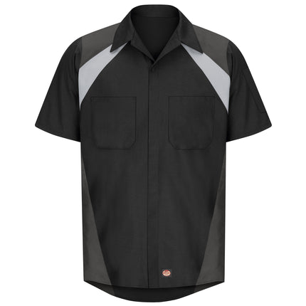 Red Kap® Men's Short Sleeve Tri-Color Shop Shirt / SY28BC
