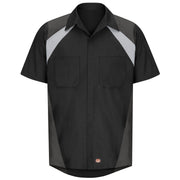 Red Kap® Men's Short Sleeve Tri-Color Shop Shirt / SY28BC