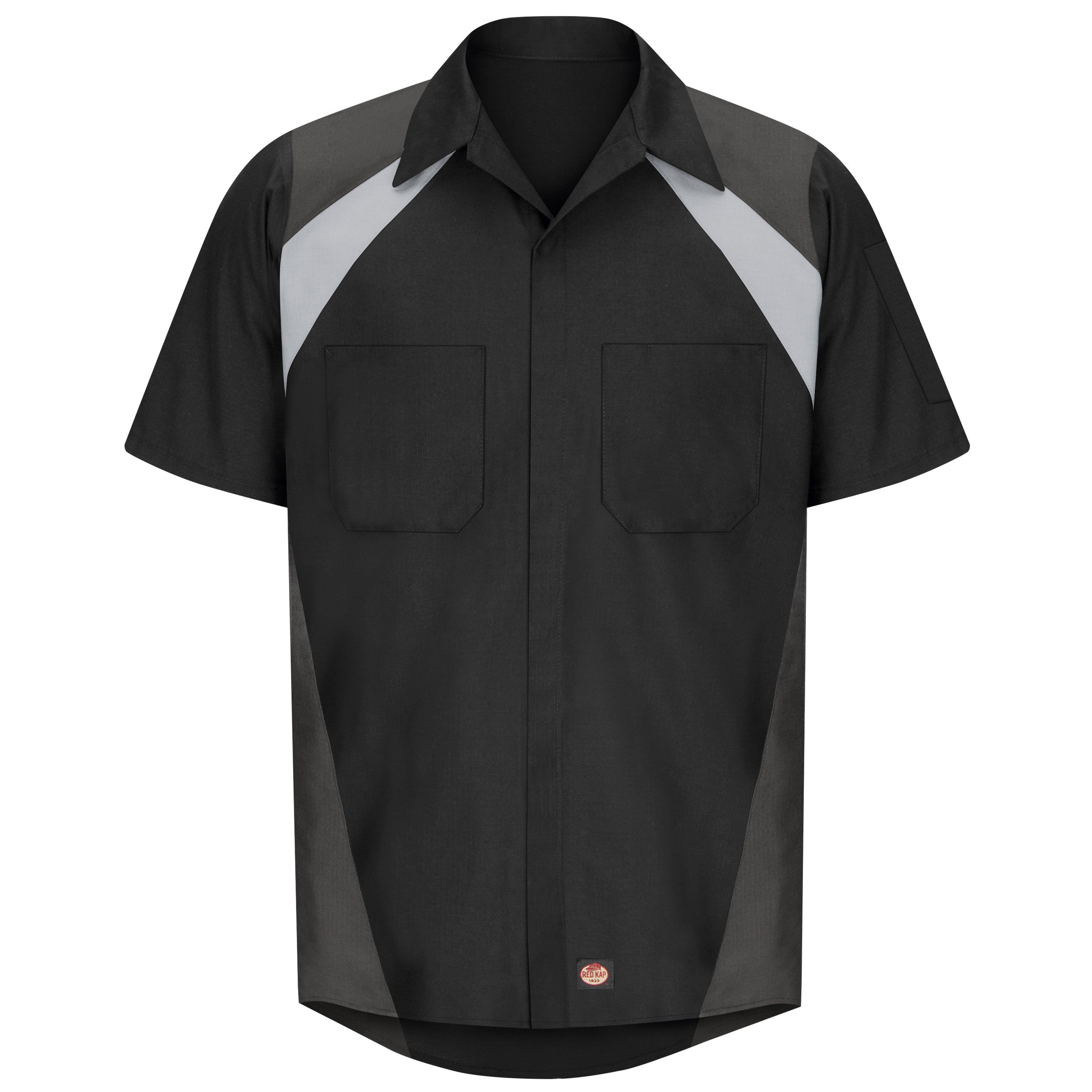 Red Kap® Men's Short Sleeve Tri-Color Shop Shirt / SY28BC