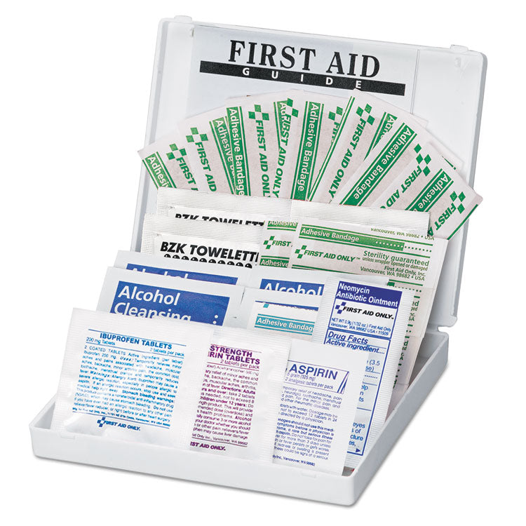 All-Purpose First Aid Kit, 34 Pieces, 3.74 X 4.75, 34 Pieces, Plastic Case